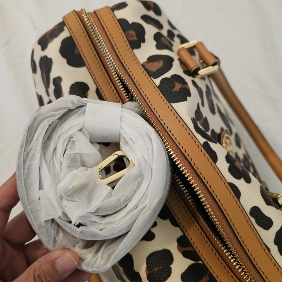 Tory Burch Leopard Print Bag in Tan and Black - Picture 12 of 14